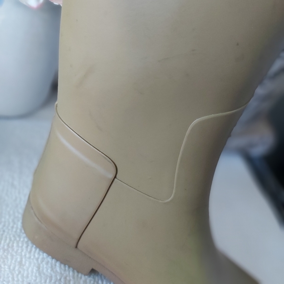 Hunter green rain boots tall - Picture 15 of 16